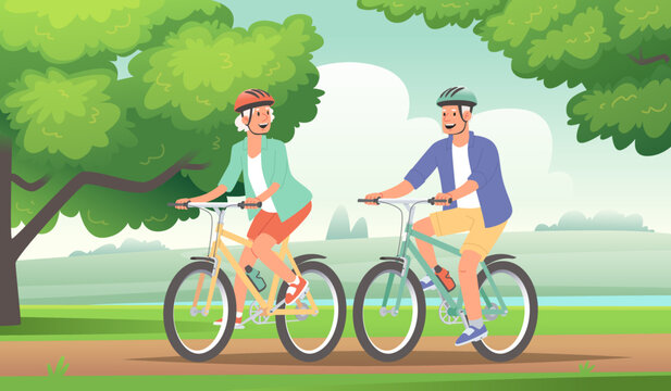 Pyöräilijät polulla, Zugspitze taustalla